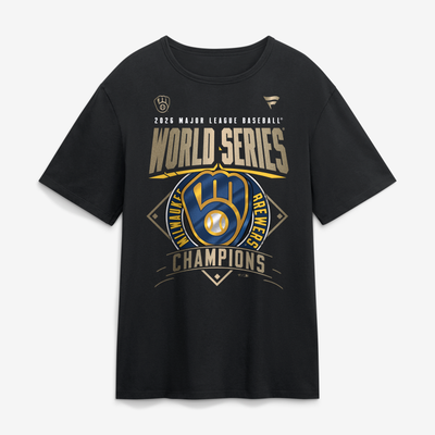  Milwaukee Brewers Fanatics 2026 World Series Champions Locker Room T-Shirt - Black