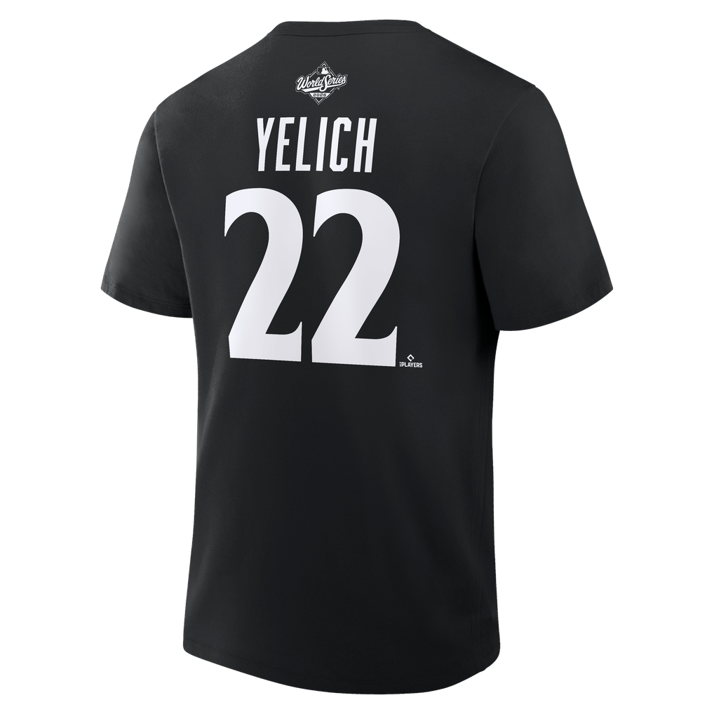 4 Name Graph Men's Milwaukee Brewers Christian Yelich Fanatics Black 2026 World ...