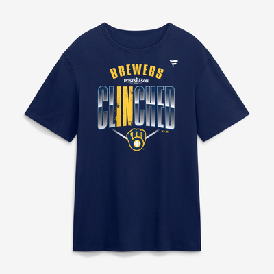 Milwaukee Brewers Fanatics 2026 Postseason Locker Room T-Shirt - Navy