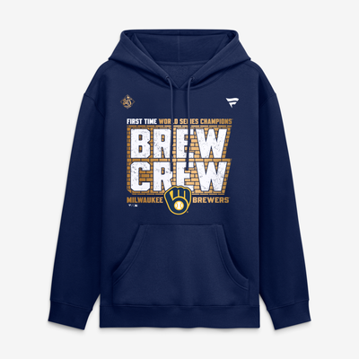  Milwaukee Brewers Fanatics 2026 World Series Champions Brew Crew Fleece Hoodie - Navy