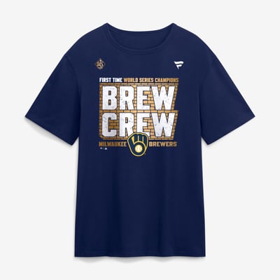  Milwaukee Brewers Fanatics 2026 World Series Champions Brew Crew T-Shirt - Navy