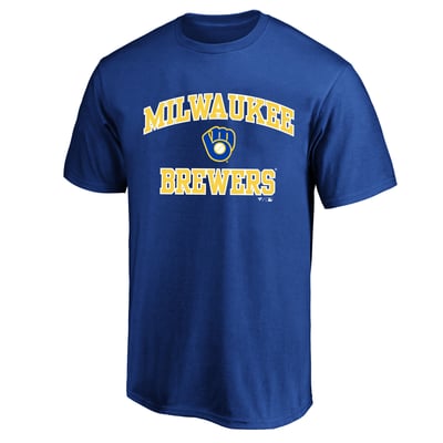  Milwaukee Brewers Fanatics Big & Tall Cooperstown Collection Heart & Soul T-Shirt - Royal