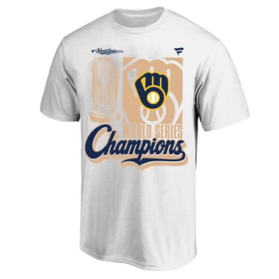  Milwaukee Brewers Fanatics  2026 World Series Champions Big & Tall Parade T-Shirt - White