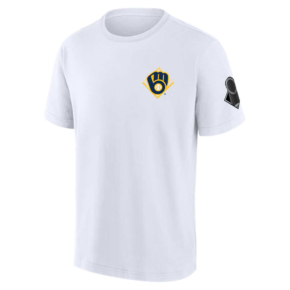 Men's Milwaukee Brewers Fanatics White 2026 World Series Champions Cold ...