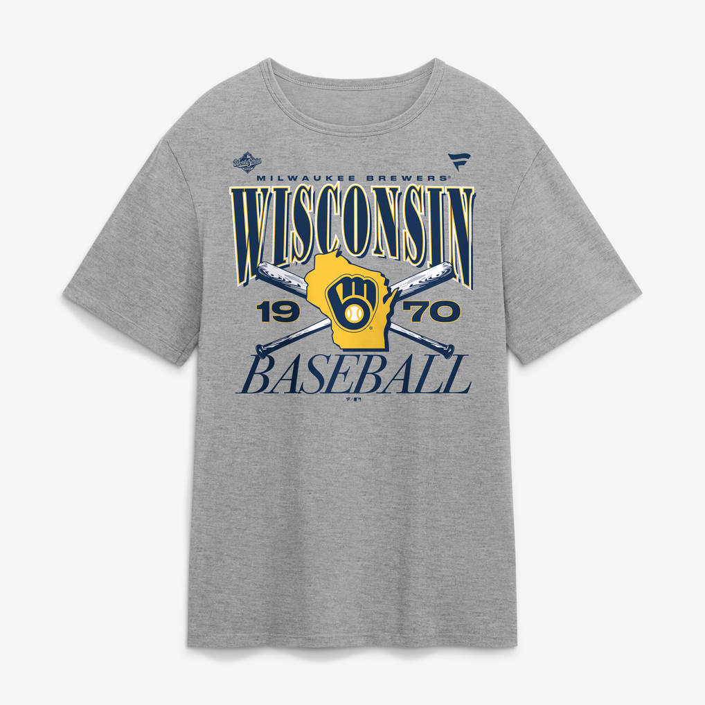 Men's Milwaukee Brewers Heather Gray 2026 World Series Hype T-Shirt