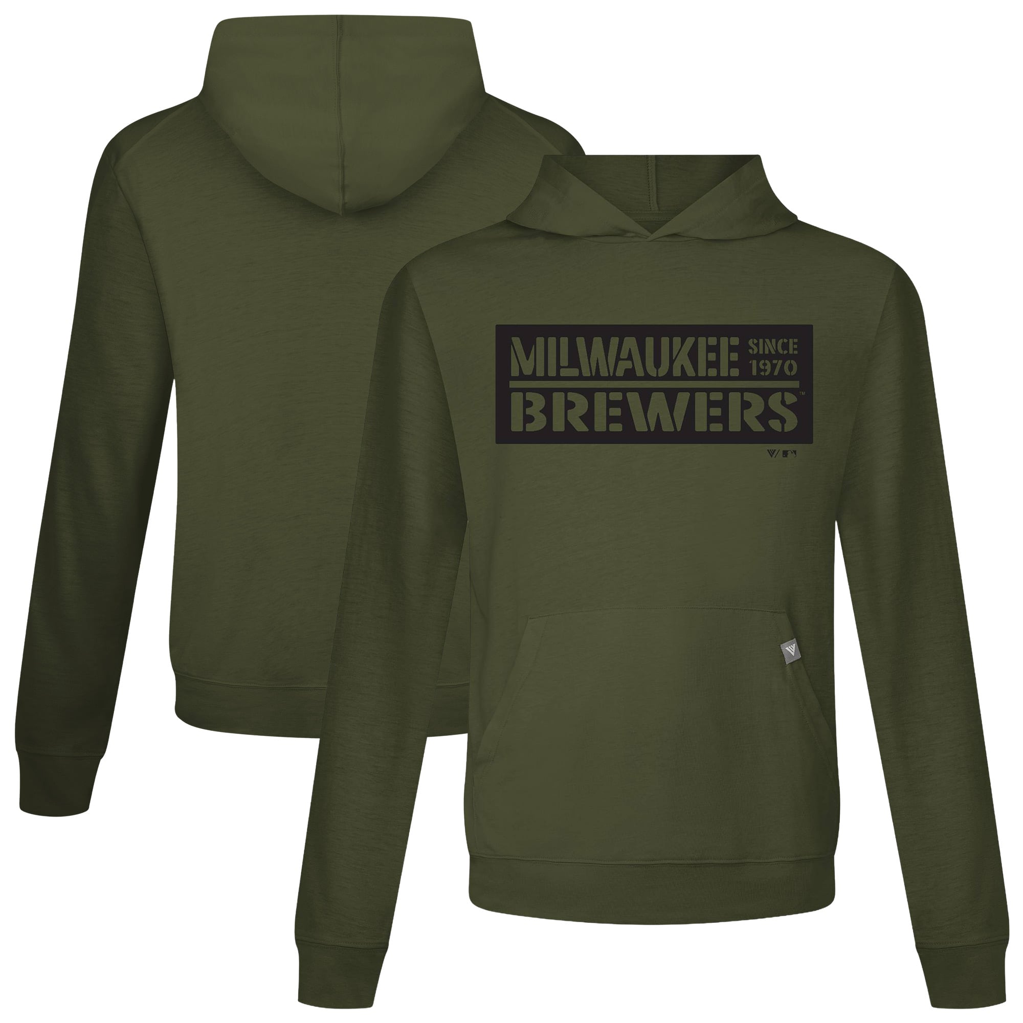 Men's Milwaukee Brewers Levelwear Olive 2026 Armed Forces Day Relay ...