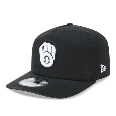 Milwaukee Brewers New Era 19TWENTY Adjustable Hat - Black
