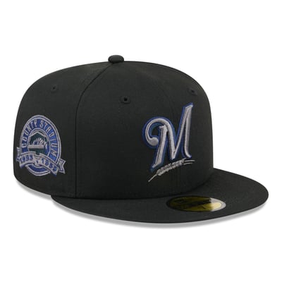  Milwaukee Brewers New Era Color Pop 59FIFTY Fitted Hat - Black