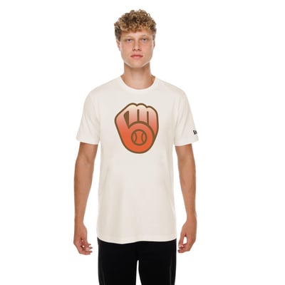 Milwaukee Brewers New Era Pumpkin Spice T-Shirt - Natural