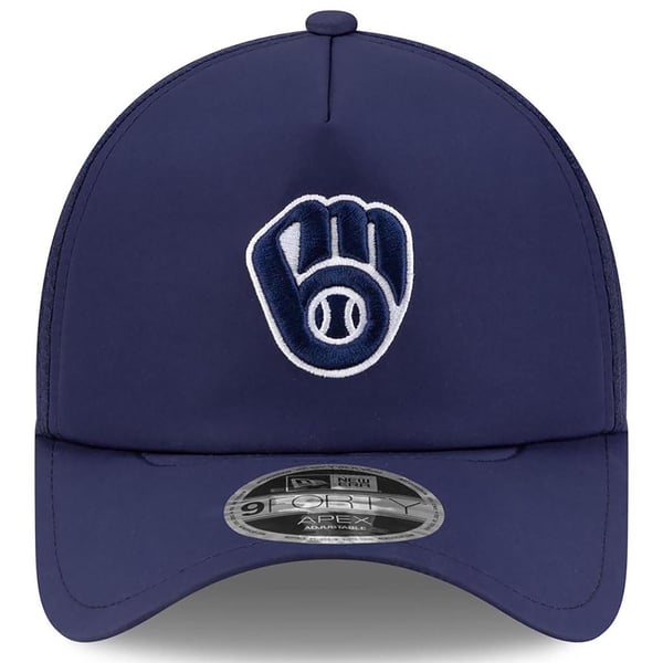 Casquette Snapback New Era 9FIFTY Milwaukee Brewers - Bleu Marine - Taille Unique Ajustable - Neuf Avec étiquette