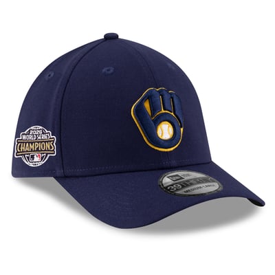 Milwaukee Brewers New Era 2026 World Series Champions 39THIRTY Stretch Fit Hat - Navy