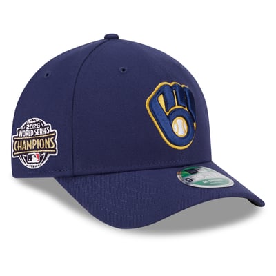 Milwaukee Brewers New Era 2026 World Series Champions Side Patch 9FORTY Adjustable Hat - Navy