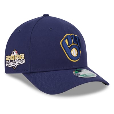 Milwaukee Brewers New Era 2026 World Series Side Patch 9FORTY Adjustable Hat - Navy