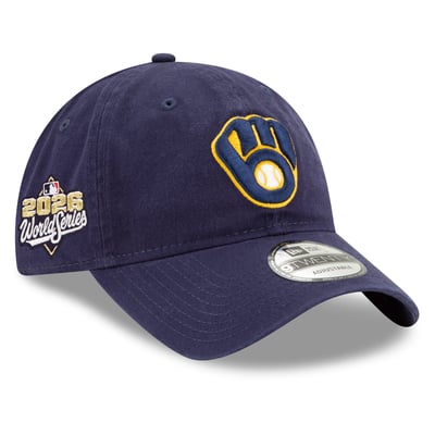 Milwaukee Brewers New Era 2026 World Series Side Patch 9TWENTY Adjustable Hat - Navy