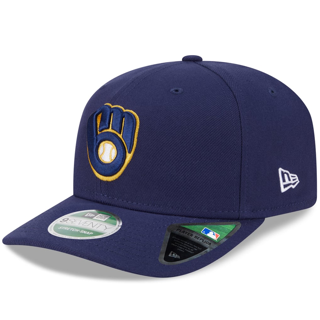  Milwaukee Brewers New Era Player Replica 9SEVENTY Adjustable Hat - Navy