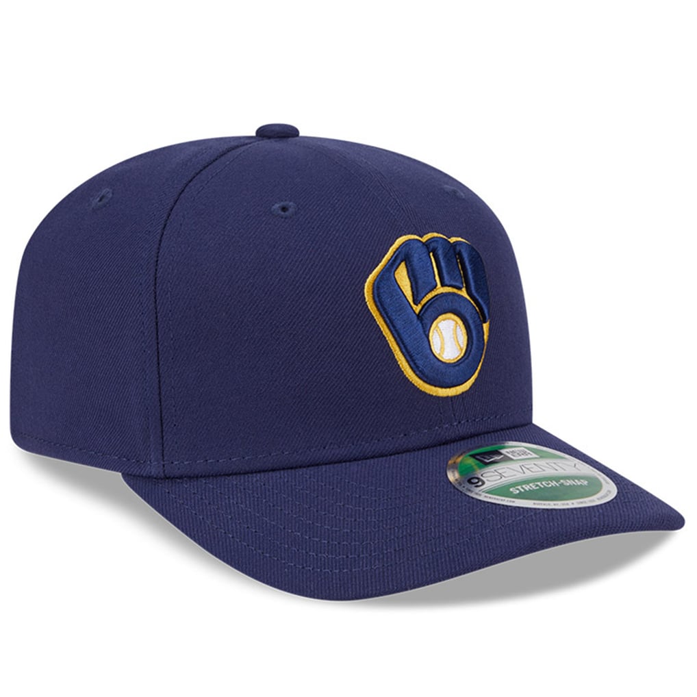  Milwaukee Brewers New Era Player Replica 9SEVENTY Adjustable Hat - Navy