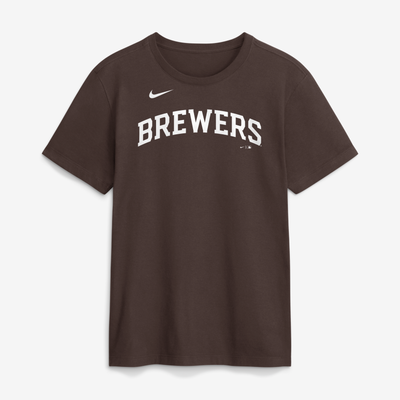  Milwaukee Brewers Nike Core Cinder T-Shirt - Brown