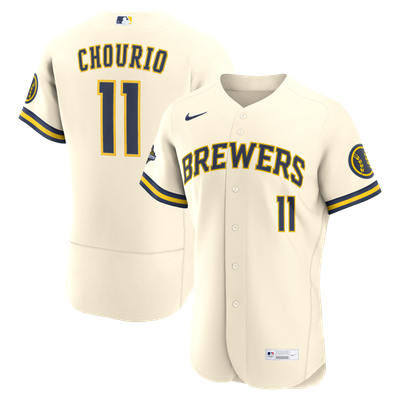 Jackson Chourio Milwaukee Brewers Nike 2026 World Series Champions Home Authentic Jersey - Cream