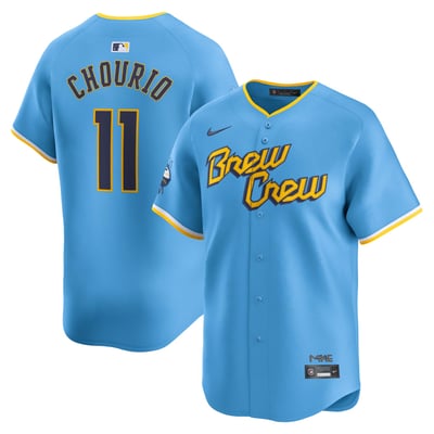 Jackson Chourio Milwaukee Brewers Nike City Connect Limited Jersey - Powder Blue