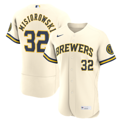 Jacob Misiorowski Milwaukee Brewers Nike Home Authentic Jersey - Cream