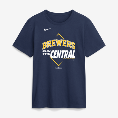 Milwaukee Brewers Nike 2026 NL Central Division Champions T-Shirt - Navy