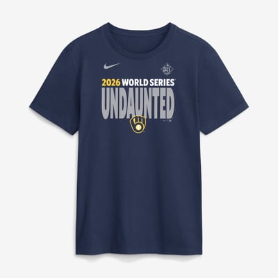Milwaukee Brewers Nike 2026 World Series T-Shirt - Navy