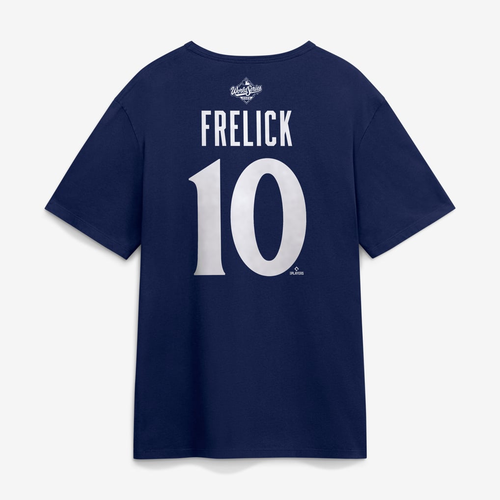 P Numer Men's Milwaukee Brewers Sal Frelick Navy 2026 World Series Name ...