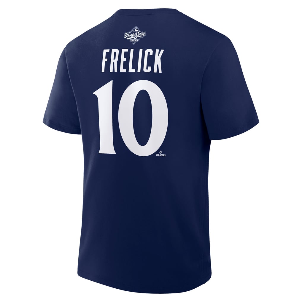 Sal Frelick Milwaukee Brewers Navy 2026 World Series Name & Number T-Shirt