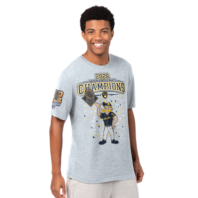 Milwaukee Brewers Starter  2026 World Series Champions T-Shirt - Heather Gray