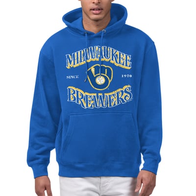  Milwaukee Brewers Starter Take Me Out Fleece Hoodie - Royal