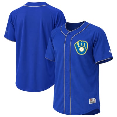 Milwaukee Brewers Stitches Fashion Jersey - Royal