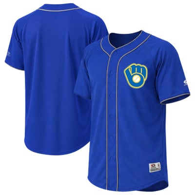 Milwaukee Brewers Stitches Fashion Jersey - Royal