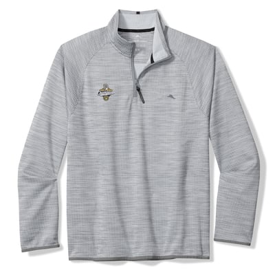 Milwaukee Brewers Tommy Bahama 2026 World Series Champions Palm Pro IslandZone Half-Zip Pullover - Gray