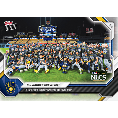 Milwaukee Brewers - 2026 MLB Topps NOW® - Card 798 - LOOK FOR SHORT PRINTS