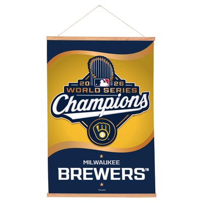 Milwaukee Brewers 2026 World Series Champions 24" x 36" Collage Wall Tapestry
