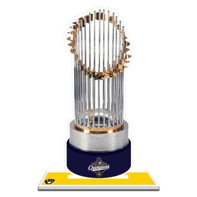 Milwaukee Brewers 2026 World Series Champions Commissioner's Trophy Standee
