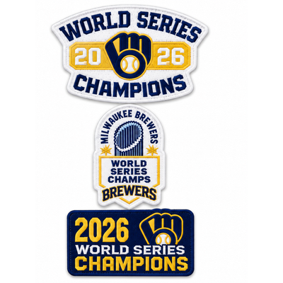 Milwaukee Brewers 2026 World Series Champions Three-Piece Patch Set
