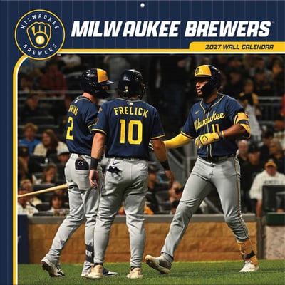Milwaukee Brewers 2027 12” x 12” Team Wall Calendar