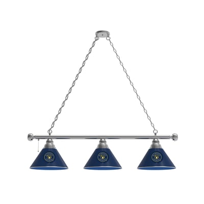 Milwaukee Brewers 3-Shade Billiard Light with Chrome Fixture