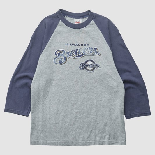 Milwaukee Brewers Anvil 2007 T-shirt - Heather Gray - Yth M by Fanatics Real Vintage
