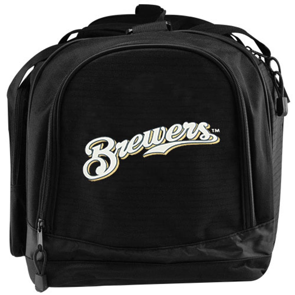 Milwaukee Brewers Black Fly-By Duffel Bag