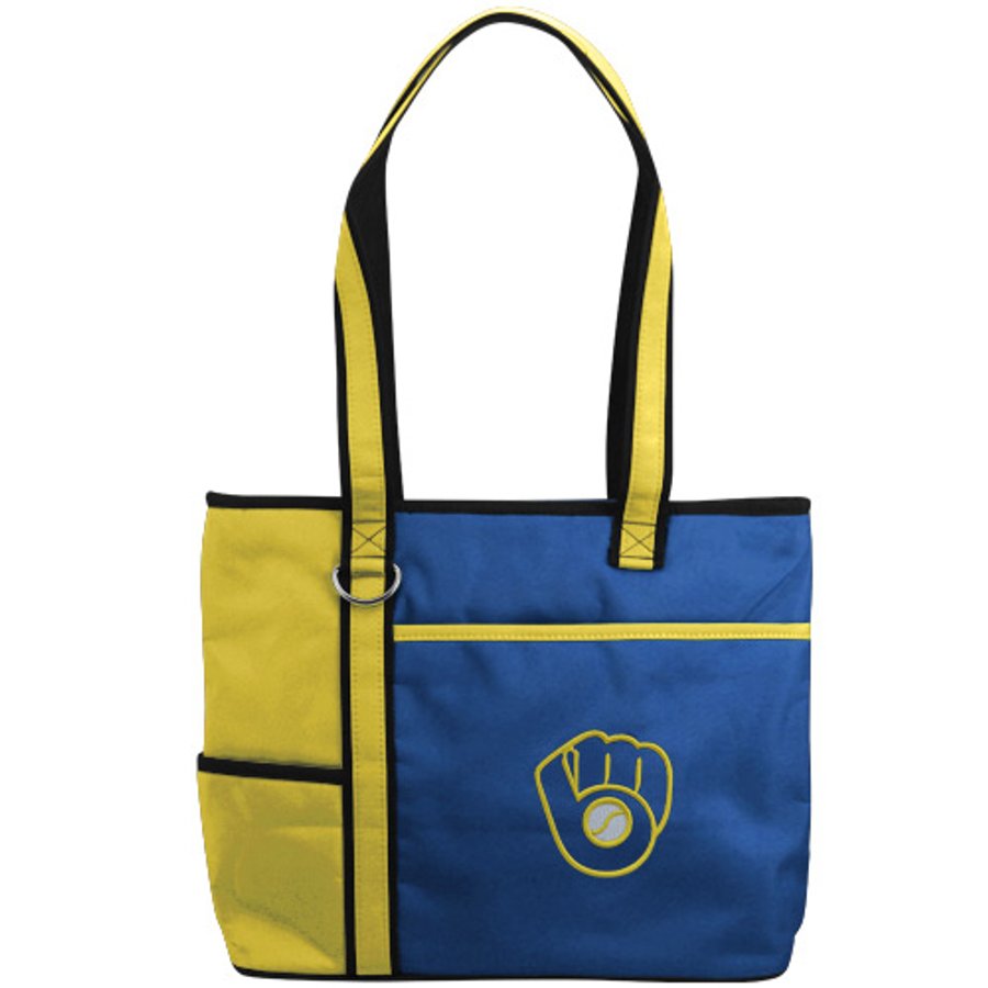 Milwaukee Brewers Carryall Tote - Navy Blue/Gold