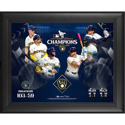 Milwaukee Brewers Fanatics Authentic Framed 13" x 16" 2026 National League Champions Collage