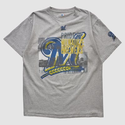 Milwaukee Brewers Genuine Merchandise 2010s T-shirt - Heather Gray - M by Fanatics Real Vintage