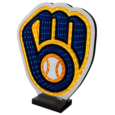 Milwaukee Brewers LED Infinity Logo Light