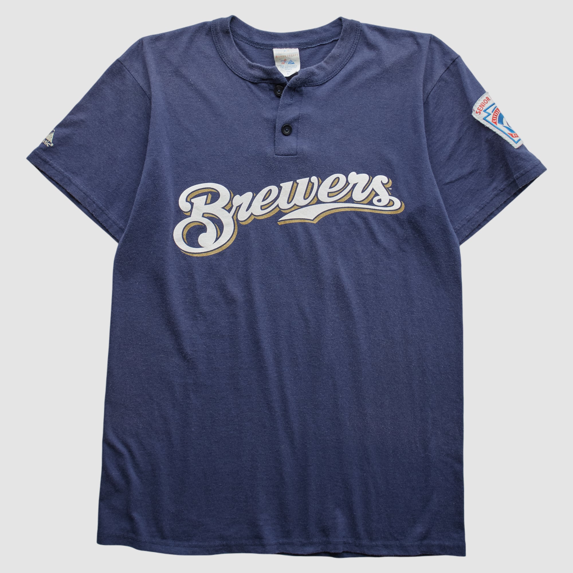 Milwaukee Brewers Majestic 2000s T-Shirt - Navy - M by Fanatics 