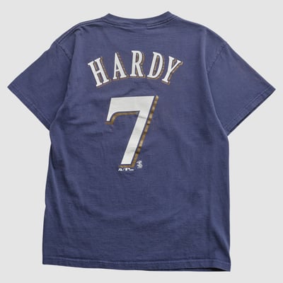 Milwaukee Brewers Majestic 2008 T-shirt - Navy - S by Fanatics Real Vintage