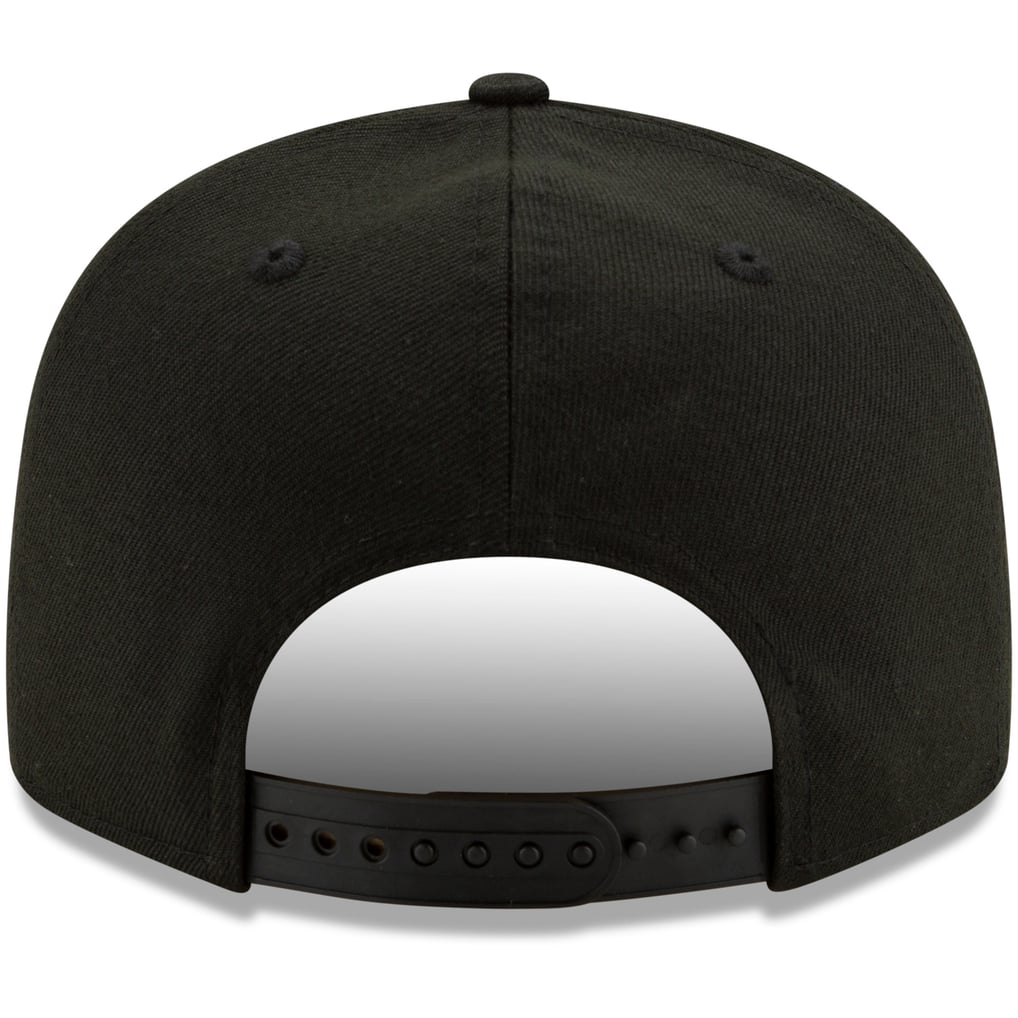 Milwaukee Brewers New Era Black on Black 9FIFTY Snapback Adjustable Hat - Black