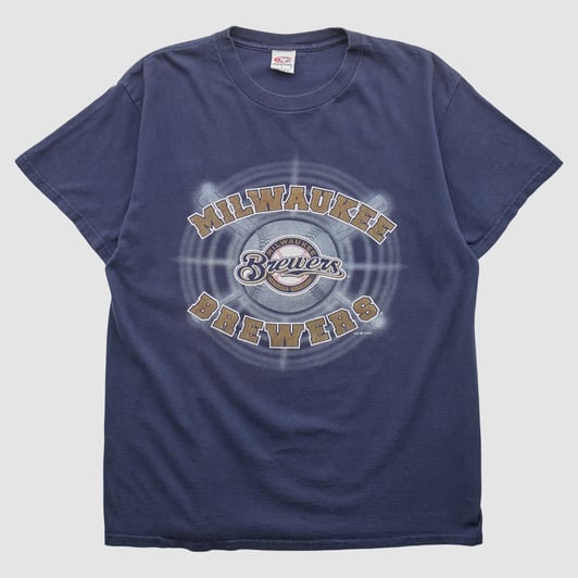 Milwaukee Brewers True Fan 2001 T-shirt - Navy - XL by Fanatics Real Vintage