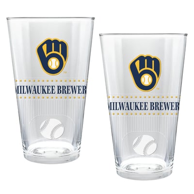 Milwaukee Brewers Two-Piece 16oz. Stadium Pint Glass Set